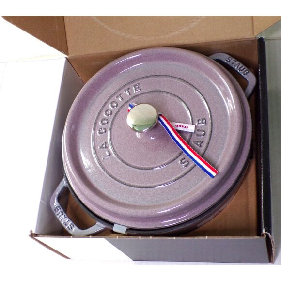 🆕STAUB 4 qt Round Cocotte Enameled Cast Iron Dutch Oven Cherry Blossom - Picture 6 of 11